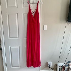 Rory Beca maxi dress bright pink/red Medium